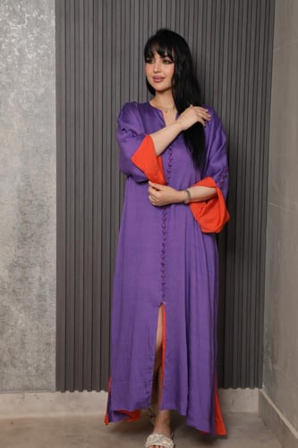 جلابية رمضانية ناعمة بقصة واسعة فخمة