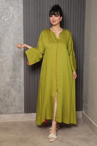 جلابية رمضانية ناعمة بقصة واسعة فخمة