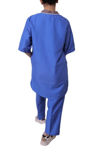 ملابس عاملات سادة قطعتين
