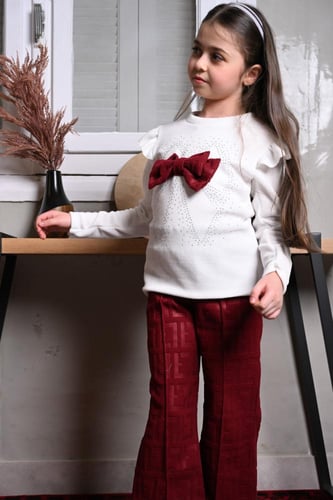 طقم بناتي شتوي أنيق