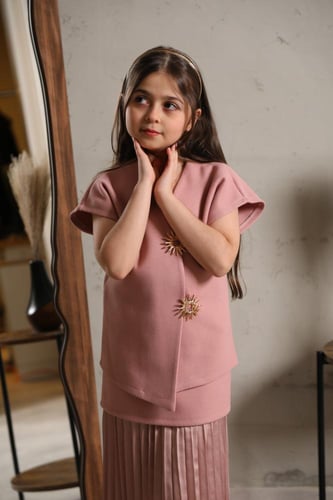 طقم بناتي شتوي فخم