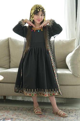 جلابية بناتي يوم التأسيس بتصميم تراثي أصيل