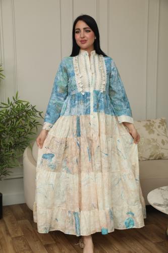 جلابية نسائي لونين عصرية جذابة