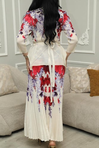 فستان العيد تل ناعم سكري بليسيه