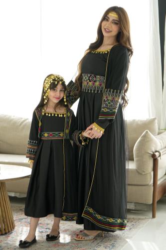 جلابية بناتي يوم التأسيس الفخمة بتصميم جنوبي أصيل