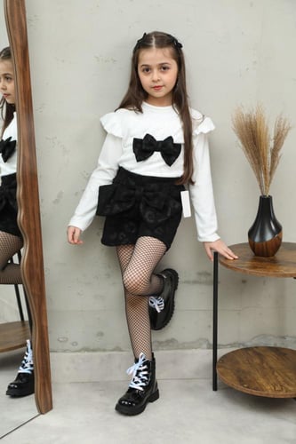 طقم بناتي شتوي أنيق