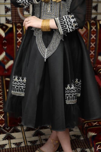 فستان يوم التأسيس بناتي فخم تراثي