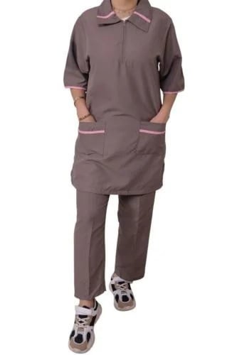 ملابس عاملات سادة قطعتين