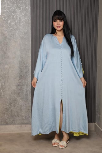 جلابية رمضانية ناعمة بقصة واسعة فخمة