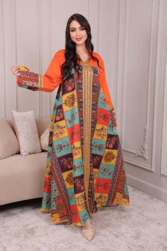 جلابية نسائية فاخرة بتصميم انيق