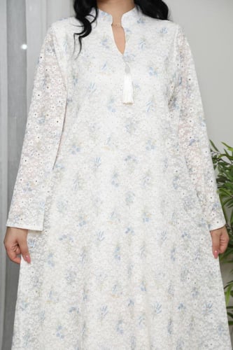 جلابية رمضانية واسعة مشجرة