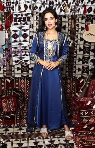 جلابية رمضانية فاخرة بتطريز تراثي