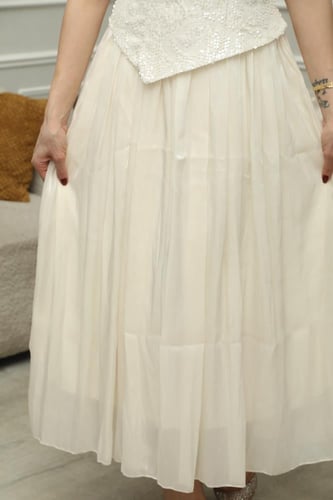 فستان العيد شيفون جورجيت بترتر لامع