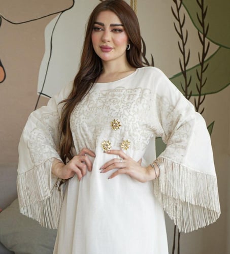 جلابية أنيقة أربعة ألوان رائعة تجمع بين الموضة وال...