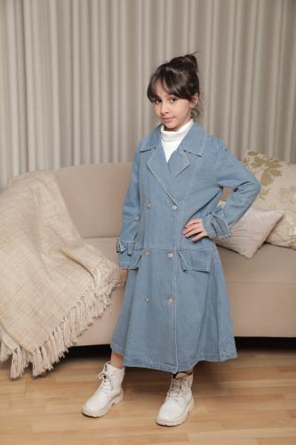 فستان بناتي شتوي جينز