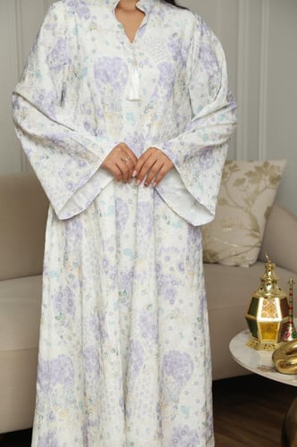 جلابية رمضانية واسعة مشجرة