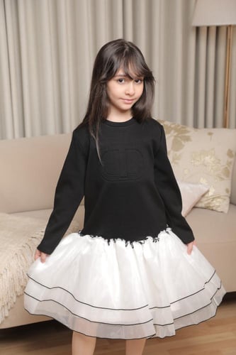 فستان بناتي شتوي أنيق