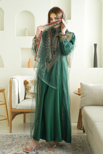 جلابية نسائي يوم التأسيس بتصميم تراثي أصيل