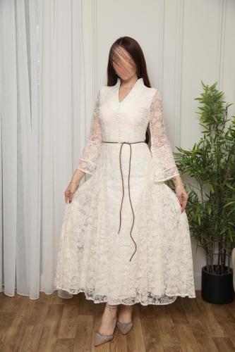 فستان ناعم دانتيل اوف وايت