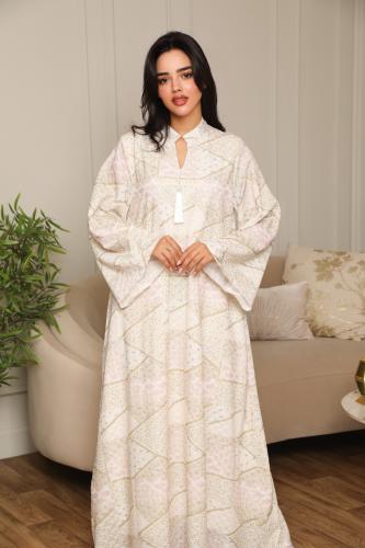 جلابية رمضانية واسعة مشجرة