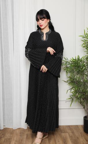 جلابية نسائية مطرزة لؤلؤ