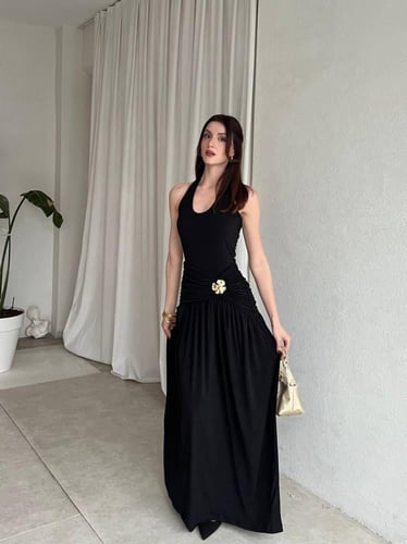 فستان ناعم طويل تركي