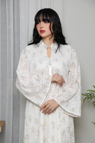 جلابية رمضانية واسعة مشجرة