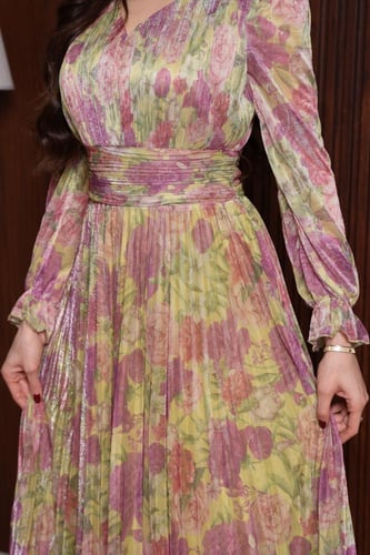 فستان العيد مشجر انيق قصة بليسيه