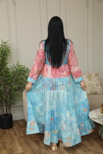 جلابية نسائي لونين عصرية جذابة