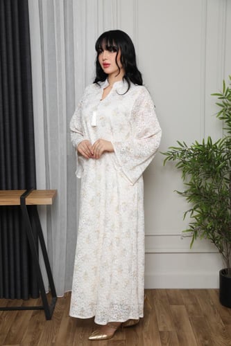 جلابية رمضانية واسعة مشجرة