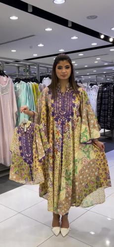 جلابية نسائي مشجرة