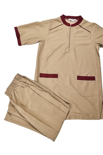 ملابس عاملات سادة قطعتين