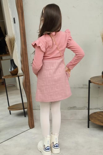 طقم شتوي بناتي مع شنطة