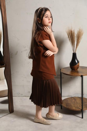 طقم بناتي شتوي فخم