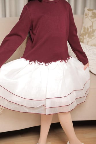 فستان بناتي شتوي أنيق