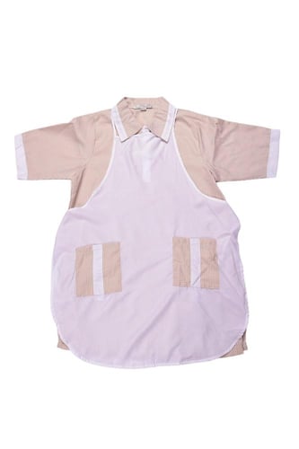 ملابس عاملات خطوط مقلمة 3 قطع