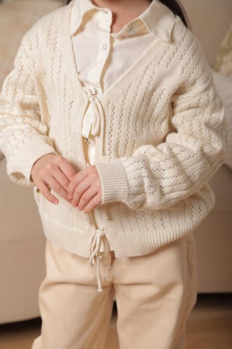 طقم بناتي صوفي شتوي 3 قطع