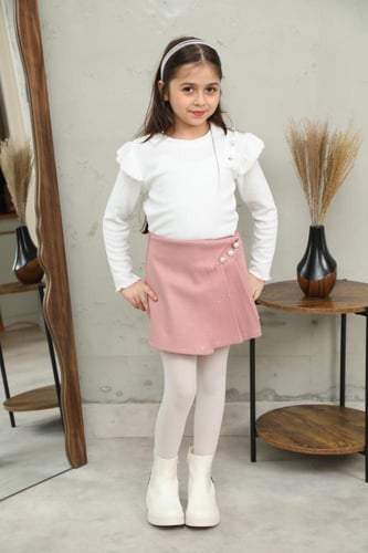 طقم بناتي شتوي جميل