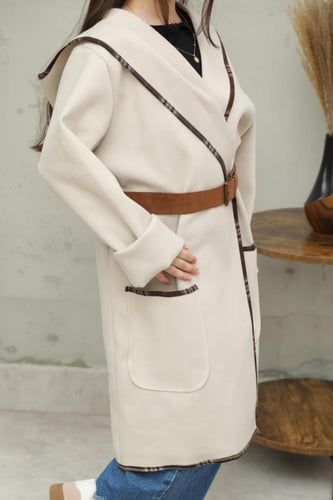 جاكيت شتوي بناتي مع حزام