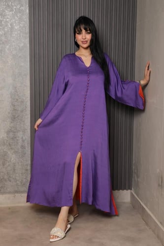 جلابية رمضانية ناعمة بقصة واسعة فخمة