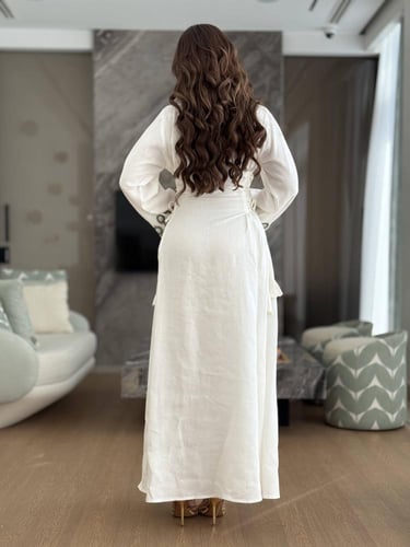 جلابية رمضانية فاخرة بتطريز تراثي أنيق