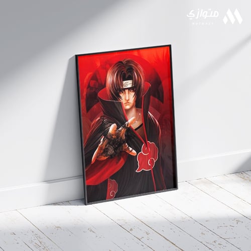بوستر أنمي 3D متحرك - ايتاشي ساسكي من أنمي ناروتو