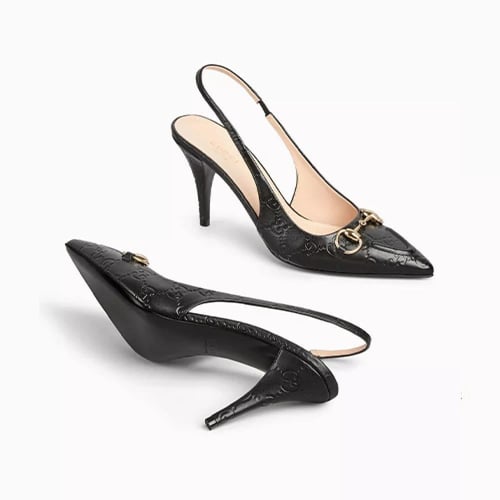 حذاء Gucci Horsebit 85 Slingback Pumps