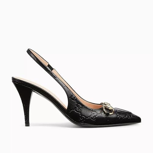 حذاء Gucci Horsebit 85 Slingback Pumps
