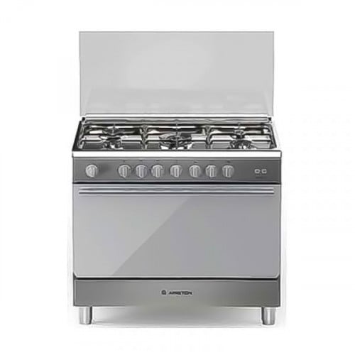 اريستون فرن غاز 5 شعلة مع شواية صناعة ايطالي، ستيل...