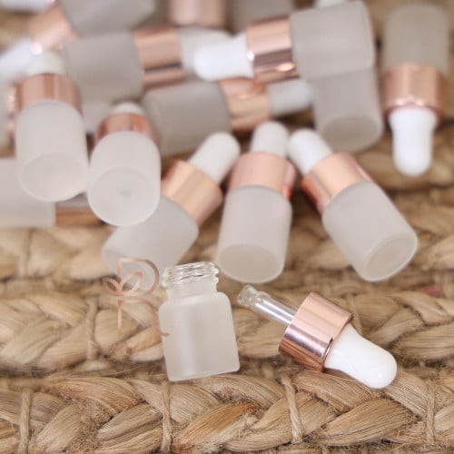 Mini distillation flask with perfume filling or without