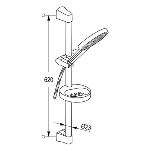 مسطرة دش باشون