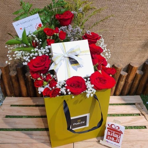 ربع باتشي بالورد