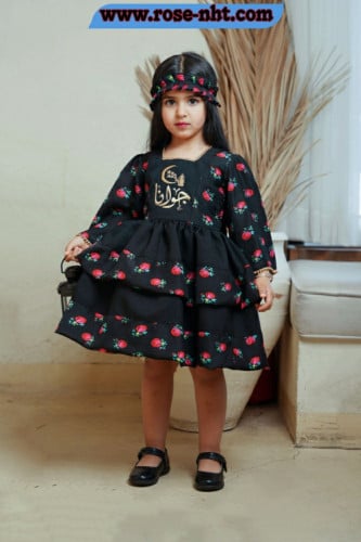 فستان شالكي اسود /دانتيل