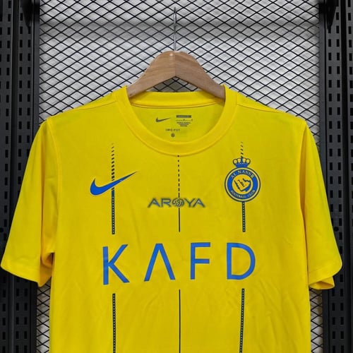 طقم النصر الجديد الاحتياطي لون كحلي تيشيرت مع الشو...